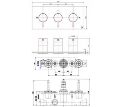 Crosswater MPRO 2 Outlet Thermostatic Shower Valve With 3 Control -Duravit Store M700 2021 6 22 10 19 26 650