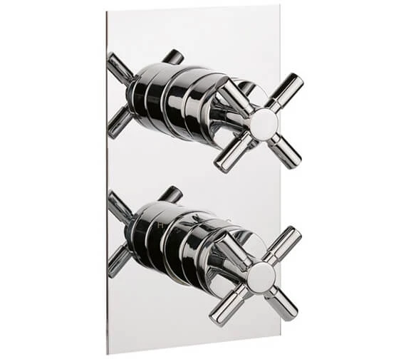Crosswater Totti 2 Handle Chrome Thermostatic Shower Valve 4 Crosswater Totti 2 Handle Chrome Thermostatic Shower Valve - Image 2