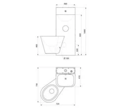 Delabie Kompact 1000mm High Washbasin And Wall-Hung WC Combination -Duravit Store M700 2021 6 24 9 28 6 106