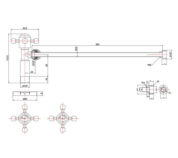 Burlington Basin Tap Shut Off Valves 4 Burlington Basin Tap Shut Off Valves - Image 2