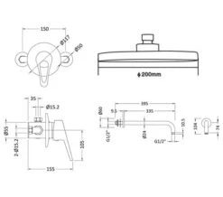 Nuie Round Chrome Manual Valve With Slide Rail Kit Or Shower Head And Arm -Duravit Store M700 2021 7 15 12 38 11 5