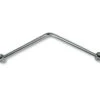 Delabie Angled Bright Polished Curtain Rail