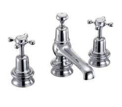 Burlington 3-Hole Claremont Handles Basin Mixer With Regent Base And Waste -Duravit Store M700 2021 8 12 14 25 31 813 1