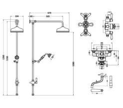 Hudson Reed Topaz Triple Exposed Mixer Shower Valve With Rigid Riser -Duravit Store M700 2021 8 17 13 51 11 506