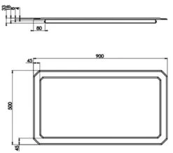 Saneux Regency White Double Layered Bevelled Mirror -Duravit Store M700 2021 8 18 9 2 29 340