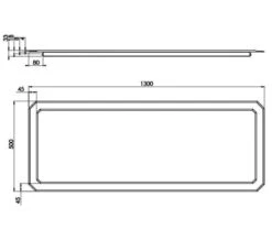 Saneux Regency White Double Layered Bevelled Mirror -Duravit Store M700 2021 8 18 9 2 50 242