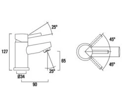 Roper Rhodes Storm Mini Basin Mixer Tap Chrome With Click Waste -Duravit Store M700 2021 8 25 8 8 27 888