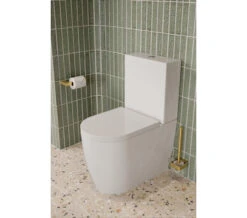 Saneux Uni Gloss White Close Coupled WC Pan With Cistern