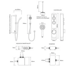 Aqualisa ISystem Smart Concealed Digital Shower Kit With Ceiling Shower Head -Duravit Store M700 2021 9 21 11 9 36 613