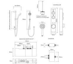Aqualisa ISystem Smart Concealed Digital Shower Kit With Ceiling Shower Head -Duravit Store M700 2021 9 21 11 9 49 596