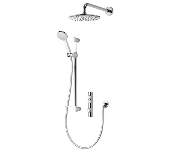 Aqualisa ISystem Smart Concealed Digital Shower Kit With Wall Shower Head - HP - Combi 3 Aqualisa ISystem Smart Concealed Digital Shower Kit With Wall Shower Head - HP - Combi