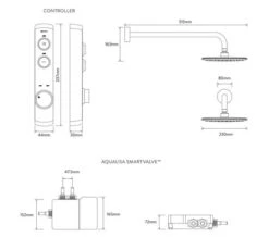 Aqualisa ISystem Concealed Digital Shower With Wall Fixed Shower Head - HP - Combi -Duravit Store M700 2021 9 21 8 15 38 703