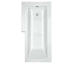 VitrA Neon 1700 X 850mm L Shaped Left Hand White Shower Bath