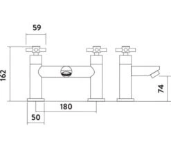 Joseph Miles Kross Chrome Bath Mixer Tap -Duravit Store M700 2022 1 11 10 24 13 625