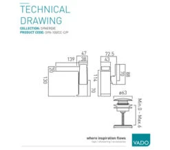 Vado Synergie Chrome Progressive Mono Basin Mixer Tap With Universal Waste -Duravit Store M700 2022 1 12 7 12 0 344