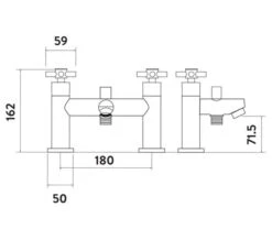 Joseph Miles Kross Chrome Bath Mixer Tap -Duravit Store M700 2022 1 13 9 9 47 735