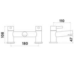 Joseph Miles Premier Chrome Bath Mixer Tap -Duravit Store M700 2022 1 14 11 27 12 930
