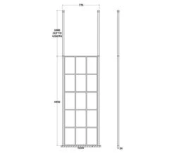 Hudson Reed Black Frame Shower Screen And Ceiling Post -Duravit Store M700 2022 1 21 8 27 36 313