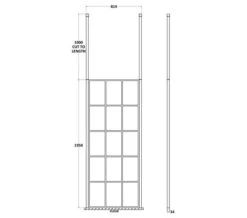 Hudson Reed Black Frame Shower Screen And Ceiling Post -Duravit Store M700 2022 1 21 8 29 39 972