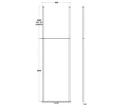 Hudson Reed Walk-In Wetroom Screen With Chrome Ceiling Post -Duravit Store M700 2022 1 21 9 42 13 143