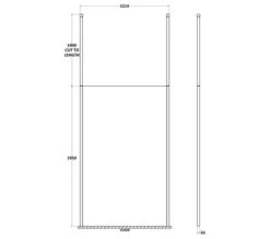 Hudson Reed Walk-In Wetroom Screen With Chrome Ceiling Post -Duravit Store M700 2022 1 21 9 44 17 826