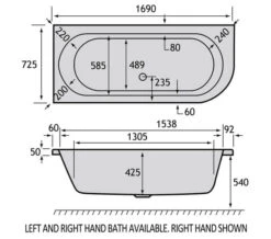 Carron Status 5mm Acrylic White Double Ended Bath 1700 X 725mm -Duravit Store M700 2022 1 7 8 22 26 73