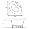 Joseph Miles Ripley Standard Corner 1350 X 1350mm No Tap-hole Bath -Duravit Store M700 2022 10 10 12 33 53 915