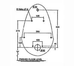 Twyford Spectrum Concealed Outlet White Urinal Bowl - 560 X 360 X 330mm -Duravit Store M700 2022 10 11 14 33 32 639