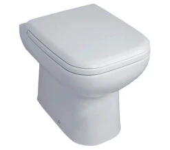 Essential Violet Back To Wall White WC Pan With Soft Close Seat