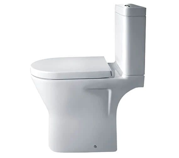 Essential IVY Close Coupled White Rimless WC Pan With Cistern And Seat 4 Essential IVY Close Coupled White Rimless WC Pan With Cistern And Seat - Image 2