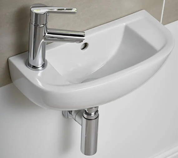 Essential Lily Slimline 450mm White Compact Basin 3 Essential Lily Slimline 450mm White Compact Basin