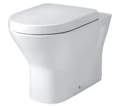 Essential IVY Comfort Height White Back To Wall Toilet With Soft Close Seat