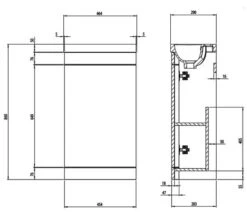 Roper Rhodes System 464 X 290mm Single Door Cloakroom Vanity Unit -Duravit Store M700 2022 10 18 9 42 37 399