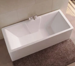 Aqua Legend Square Single Ended Standard White Bath - Sizes Available