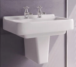 Roca Dama-N Compact White Wall Hung Basin With 1 Tap Hole