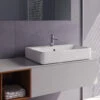 Roper Rhodes Hampton Rectangular White Countertop Basin - HAM560C