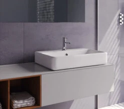 Roper Rhodes Hampton Rectangular White Countertop Basin - HAM560C