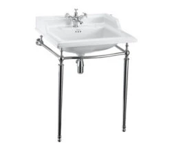 Burlington Classic 650mm White Basin With Wash Stand