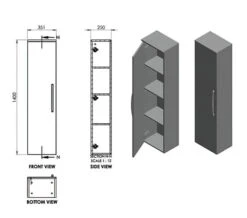 Essential Dakota Tall Bathroom Furniture Unit -Duravit Store M700 2022 10 21 9 30 19 276