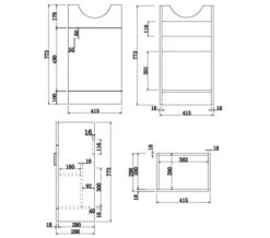 Essential Alaska 1 Door Vanity Unit 450mm And Basin -Duravit Store M700 2022 10 22 7 37 53 982
