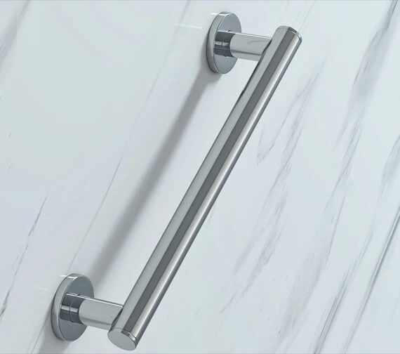 Roper Rhodes Modern Round Chrome Grab Bar 3 Roper Rhodes Modern Round Chrome Grab Bar