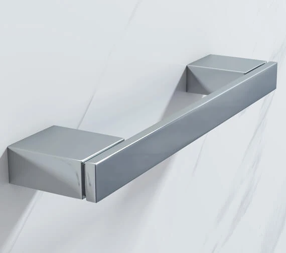 Roper Rhodes Modern Square Chrome Grab Bar 3 Roper Rhodes Modern Square Chrome Grab Bar