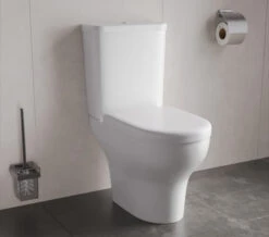 VitrA Zentrum Open Back Close Coupled White WC Pan With Cistern