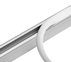 Croydex Professional Profile 400 Standard L Shaped Silver Shower Rail -Duravit Store M700 2022 10 3 8 1 37 576