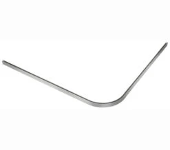 Croydex Professional Profile 400 Standard L Shaped Silver Shower Rail -Duravit Store M700 2022 10 3 9 9 36 589