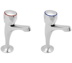 Deva Profile Chrome Deck Mounted Pair Of Sink Taps -Duravit Store M700 2022 10 4 7 29 29 991