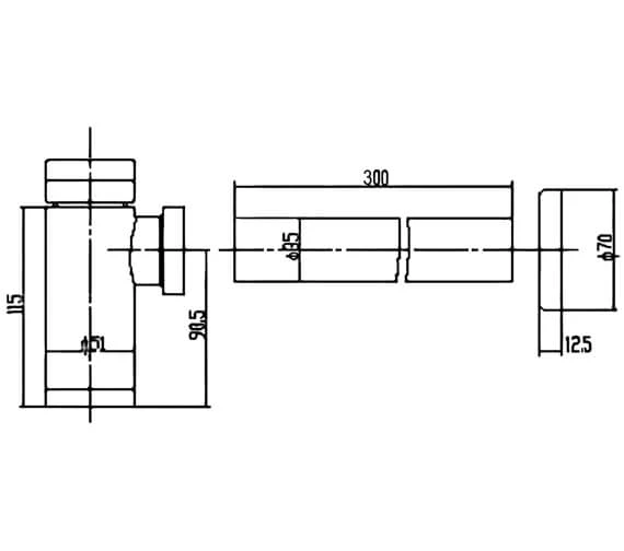Hudson Reed Minimalist Bottle Trap 4 Hudson Reed Minimalist Bottle Trap - Image 2