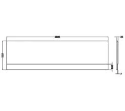 Nuie White Acrylic Bath Front Panel -Duravit Store M700 2022 10 7 8 3 6 332