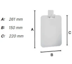 Smedbo Outline Lite Plastic Mirror With Self Adhesive Polished Chrome Hook -Duravit Store M700 2022 11 1 15 16 16 376