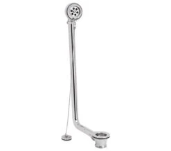 Nuie Exposed Retainer Bath Waste And Overflow With Plug And Chain Chrome